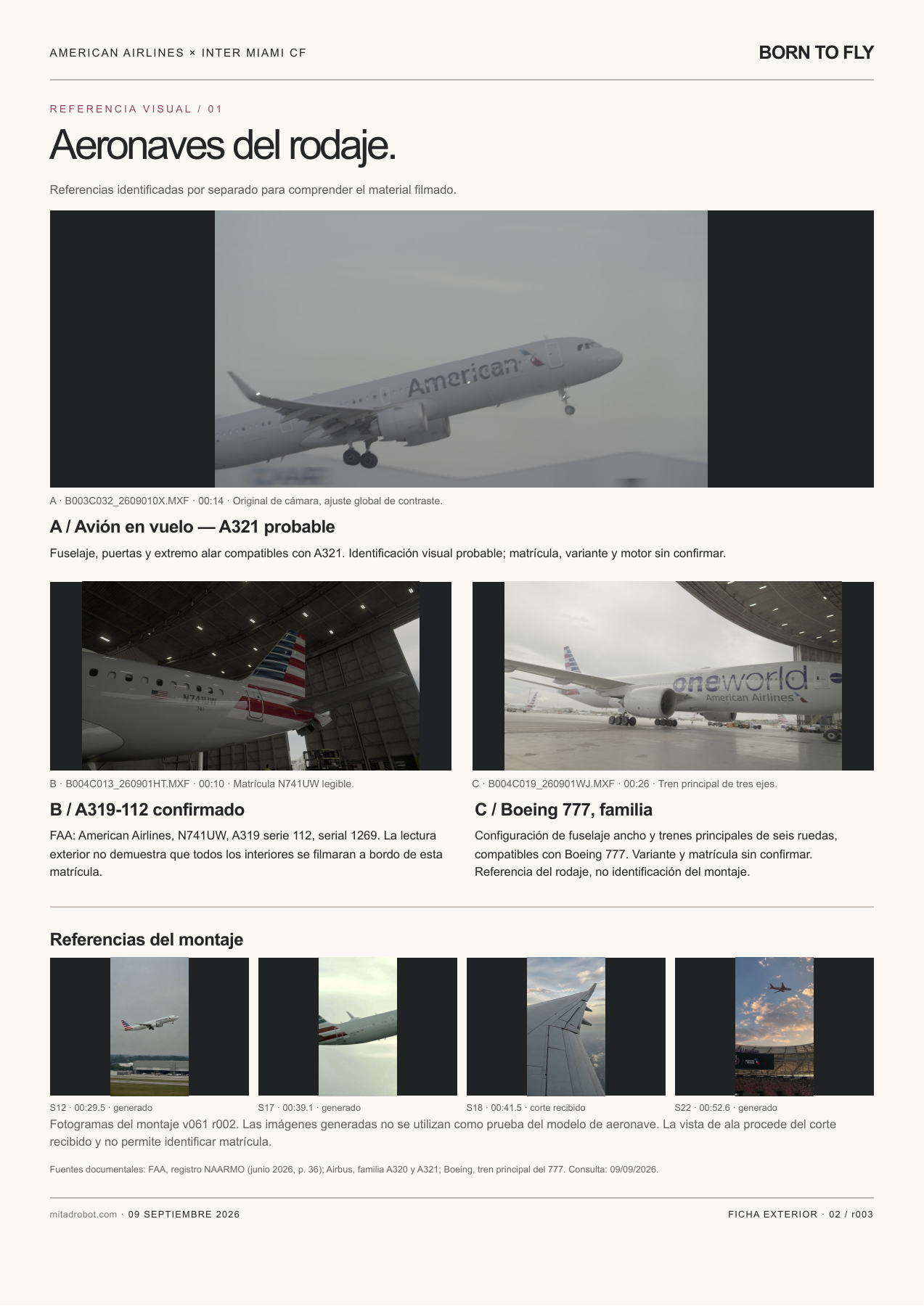 El avión real pone las reglas.