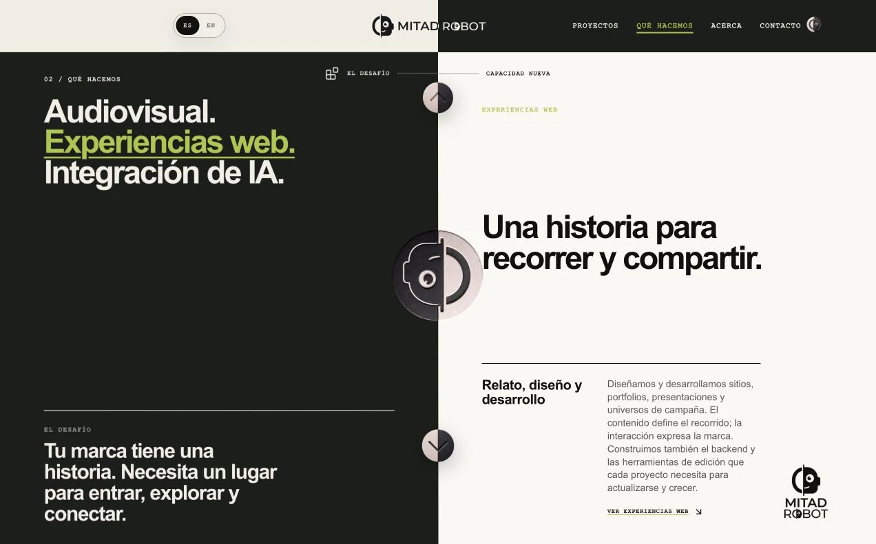 Dos mitades, un recorrido.